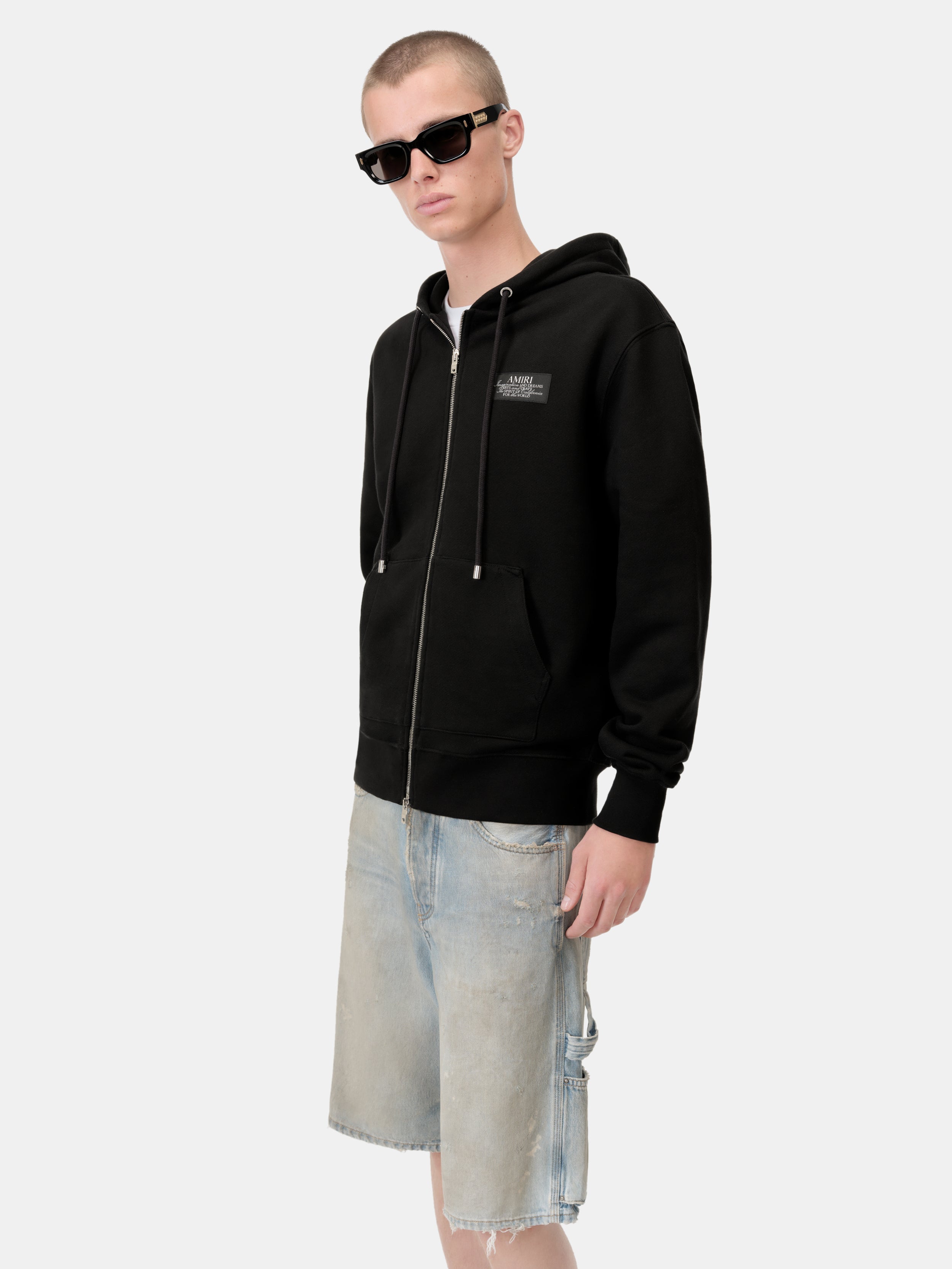 AMIRI SPIRIT ZIP HOODIE - Black